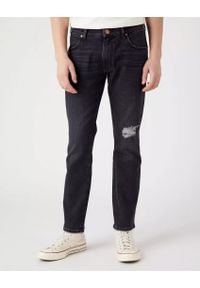 Wrangler - WRANGLER LARSTON MĘSKIE SPODNIE JEANSOWE JEANSY AUTHENTIC BLACK W18S8912V