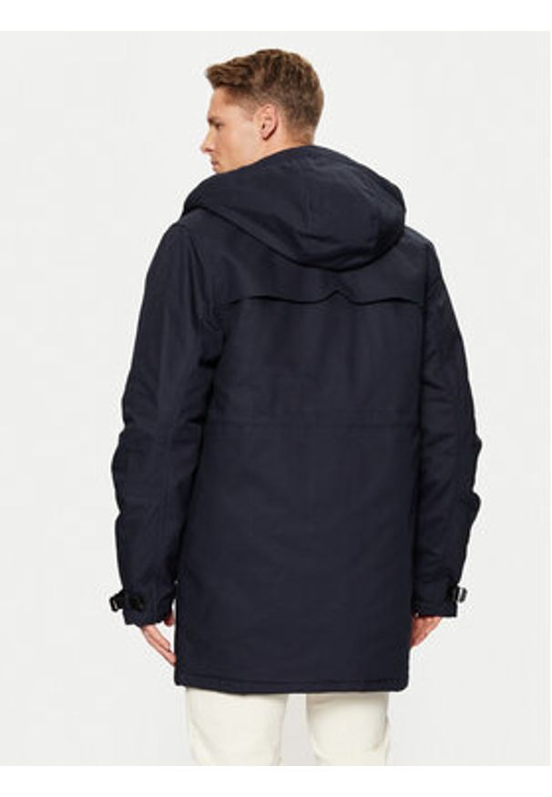 Hunter Kurtka zimowa HARM0002242 Granatowy Regular Fit. Kolor: niebieski. Materiał: bawełna. Sezon: zima