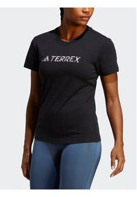 Adidas - adidas Koszulka techniczna Terrex Classic Logo T-Shirt HZ1392 Czarny Regular Fit. Kolor: czarny. Materiał: bawełna #6