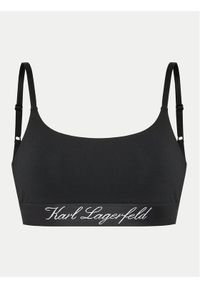 Karl Lagerfeld - KARL LAGERFELD Biustonosz top 240W2129 Czarny. Kolor: czarny. Materiał: bawełna