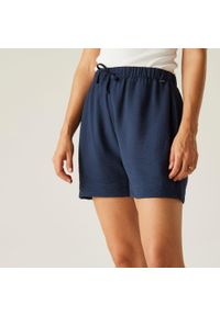 Regatta - Spodenki turystyczne damskie Salise. Kolor: czerwony. Materiał: len, tkanina #1