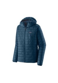 Kurtka ocieplana męska Patagonia Nano Puff Hoody. Kolor: niebieski. Sport: turystyka piesza