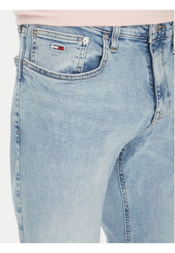 Tommy Jeans Jeansy Scanton DM0DM20985 Błękitny Slim Fit. Kolor: niebieski