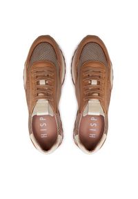 Hispanitas Sneakersy HV243231 Brązowy. Kolor: brązowy. Materiał: materiał, mesh #5