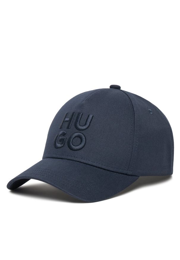 Hugo - Czapka z daszkiem HUGO. Kolor: niebieski