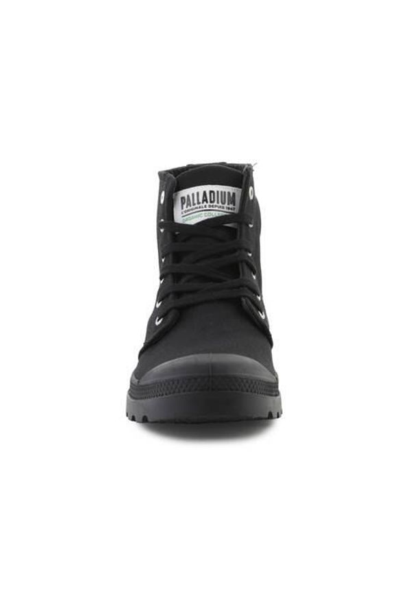 Buty do chodzenia unisex Palladium Hi Organic Ii. Zapięcie: sznurówki. Kolor: czarny. Materiał: tkanina. Szerokość cholewki: normalna. Sport: turystyka piesza