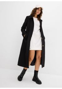 bonprix - Sukienka dresowa z miękkiego materiału frotte. Kolor: niebieski. Materiał: dresówka, materiał. Długość rękawa: raglanowy rękaw. Wzór: prążki #3
