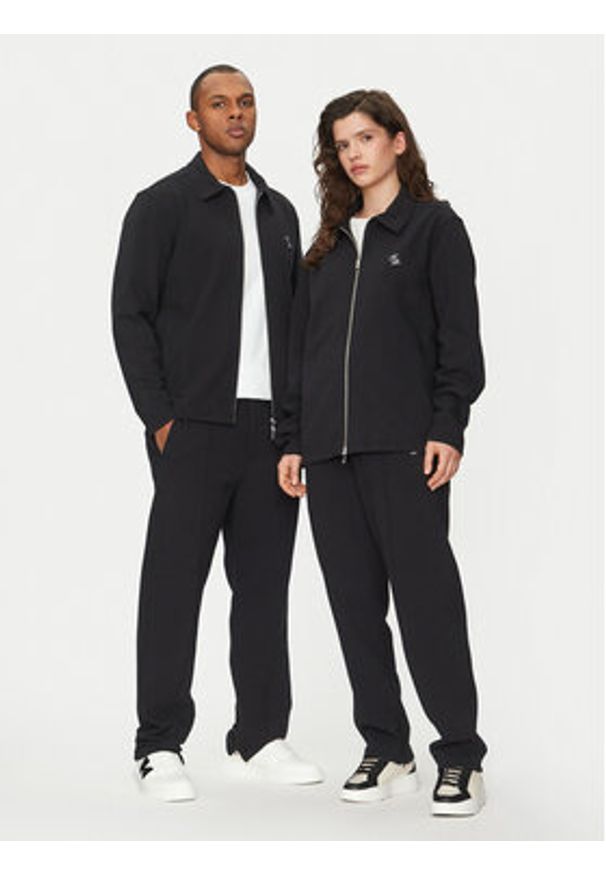 Filling Pieces Spodnie materiałowe Unisex Coach 7613397 Czarny Regular Fit. Kolor: czarny. Materiał: bawełna