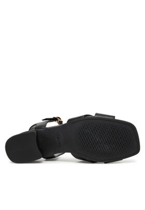 Clarks Sandały Serina35 Cross 26181343 Czarny. Kolor: czarny. Materiał: skóra