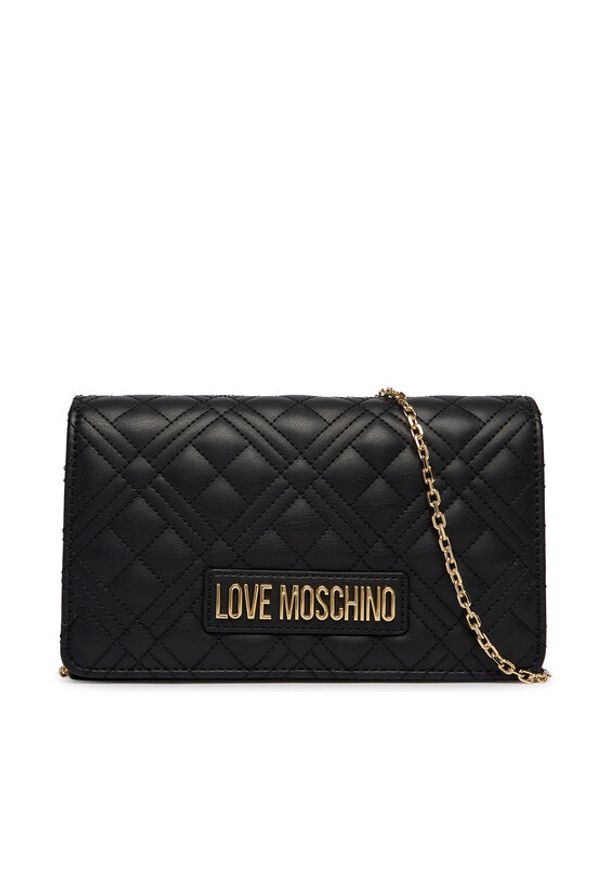 Love Moschino - LOVE MOSCHINO Torebka JC4079PP1OLA0000 Czarny. Kolor: czarny. Materiał: skórzane