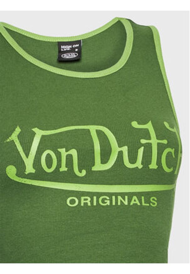 Von Dutch Top Ashley 6 231 047 Zielony Slim Fit. Kolor: zielony. Materiał: bawełna