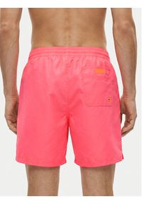 Guess Szorty kąpielowe F6GT24 WG282 MEDIUM Różowy Regular Fit. Kolor: różowy. Materiał: syntetyk #3