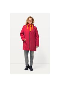 ULLA POPKEN - Damskie Kurtka outdoorowa HYPRAR wodoodporna dwukierunkowy zamek błyskawiczny. Kolekcja: plus size. Kolor: czerwony. Materiał: poliester, materiał. Sport: turystyka piesza #1