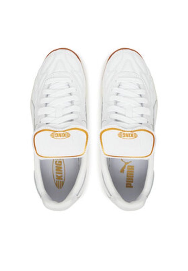 Puma Sneakersy King Indoor 401683 02 W Biały. Kolor: biały. Materiał: skóra
