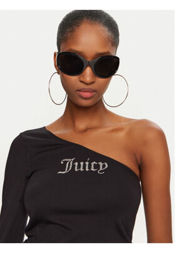 Juicy Couture Bluzka Nella JCWCT24310 Czarny Slim Fit. Kolor: czarny