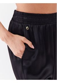 Kontatto Spodnie materiałowe NO7035 Czarny Regular Fit. Kolor: czarny. Materiał: wiskoza