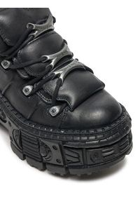 NEW ROCK Sneakersy M-WALL106-S12 Czarny. Kolor: czarny. Materiał: skóra