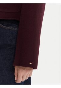 TOMMY HILFIGER - Tommy Hilfiger Kurtka przejściowa WW0WW47446 Bordowy Regular Fit. Kolor: czerwony. Materiał: syntetyk, wełna #6