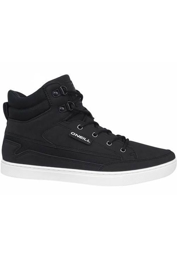 Buty do chodzenia męskie O'Neill Waveland Mid. Zapięcie: sznurówki. Kolor: czarny. Materiał: guma, materiał, syntetyk. Szerokość cholewki: normalna. Sport: turystyka piesza
