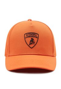 Lamborghini Czapka z daszkiem 72XAZK0Z Pomarańczowy. Kolor: pomarańczowy. Materiał: materiał
