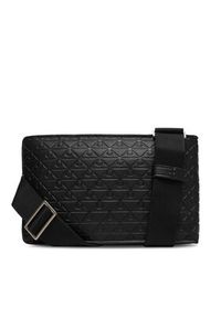 Calvin Klein Saszetka Emblem Aop Emboss Square Sling LV04D3277G Czarny. Kolor: czarny. Materiał: skóra #6