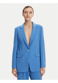 BOSS Marynarka Jocaluah 50490053 Niebieski Regular Fit. Kolor: niebieski. Materiał: syntetyk
