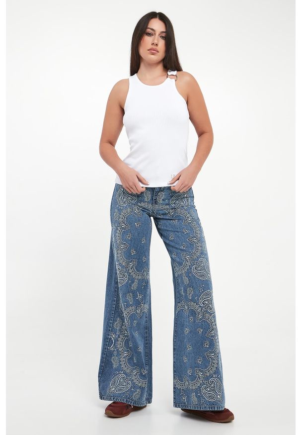 Liu Jo - Top damski prążkowany LIU JO. Materiał: prążkowany