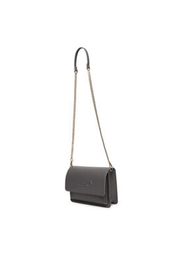 Liu Jo Torebka Ecs M Crossbody AF5152 E0087 Szary. Kolor: szary. Materiał: skórzane
