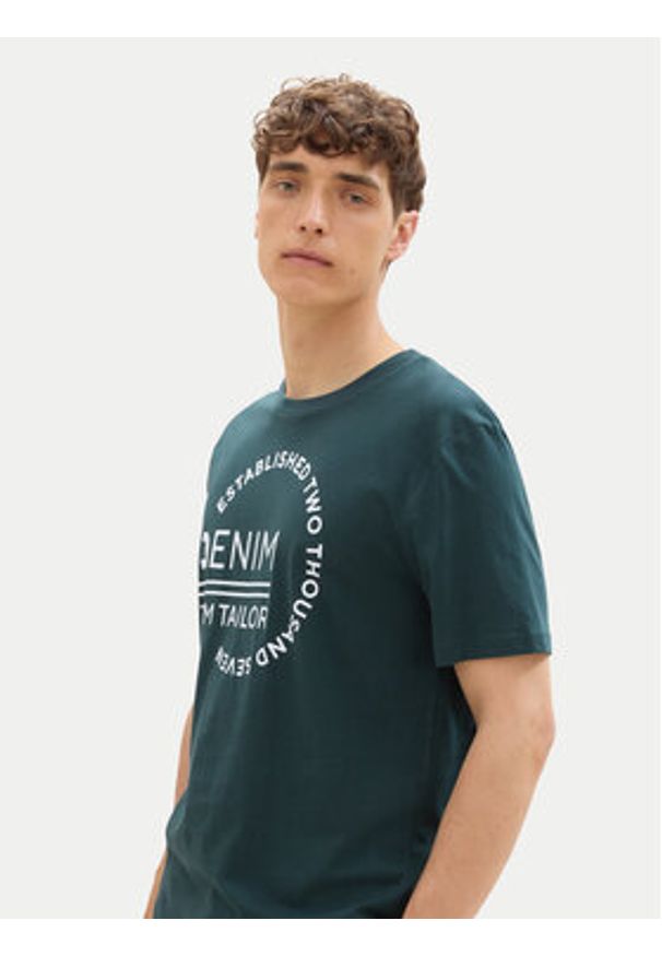 Tom Tailor Denim T-Shirt 1043491 Zielony Regular Fit. Kolor: zielony. Materiał: bawełna