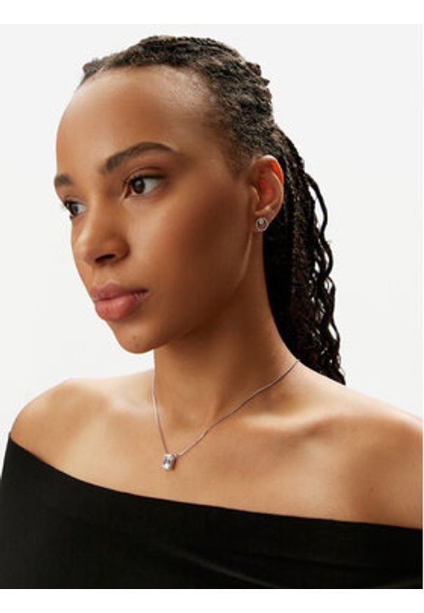 Swarovski Naszyjnik Stilla 5693405 Srebrny. Materiał: metalowe. Kolor: srebrny