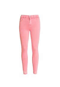 Jeansy J BRAND ALANA HIGH RISE CROP SKINNY. Stan: podwyższony. Kolor: różowy. Materiał: jeans. Sezon: lato #1