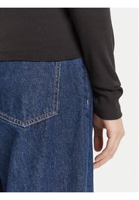 Calvin Klein Jeans Golf LV047D203G Czarny Slim Fit. Typ kołnierza: golf. Kolor: czarny. Materiał: bawełna #3