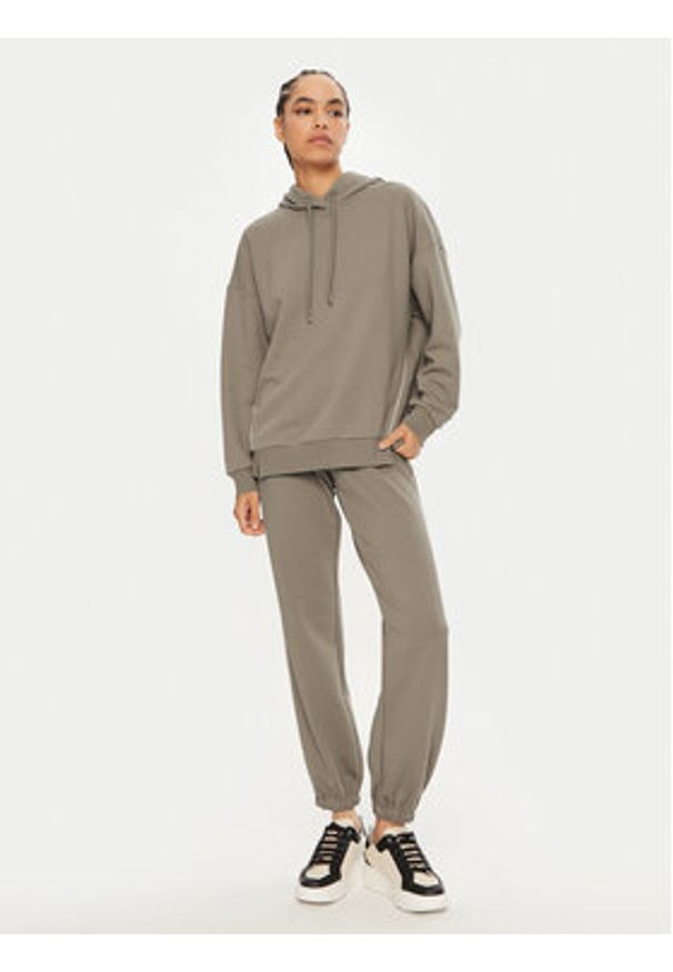 Max Mara Leisure Spodnie dresowe Pirano 2426786088 Beżowy Regular Fit. Kolor: beżowy. Materiał: bawełna, syntetyk