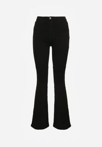 Renee - Czarne Jeansy Regular Waist o Fasonie Flare Vemia. Okazja: na co dzień, na imprezę. Stan: podwyższony. Kolor: czarny. Styl: casual, elegancki, klasyczny #3