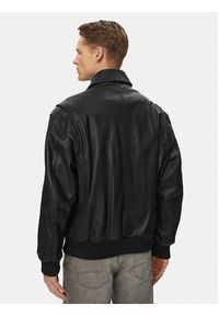 BOSS Kurtka skórzana Josual 50568175 Czarny Regular Fit. Kolor: czarny. Materiał: skóra #2
