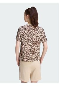 Adidas - adidas T-Shirt Seasonal Essentials Animal Print KH1549 Beżowy Regular Fit. Kolor: beżowy. Materiał: bawełna. Wzór: nadruk #3