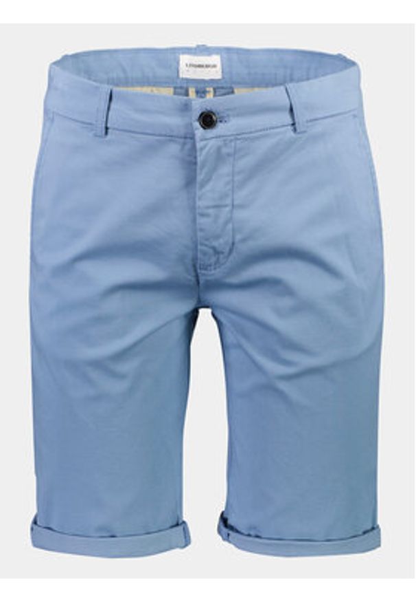 Lindbergh Szorty materiałowe 30-505044 Niebieski Slim Fit. Kolor: niebieski. Materiał: bawełna