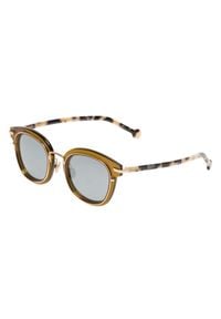 Dior - Brązowe okulary DIOR z motywem panterki. Kolor: brązowy. Wzór: motyw zwierzęcy #4