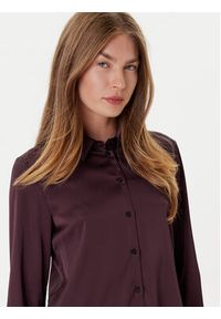 Marella Koszula Naples 2525116051 Bordowy Regular Fit. Kolor: czerwony. Materiał: syntetyk