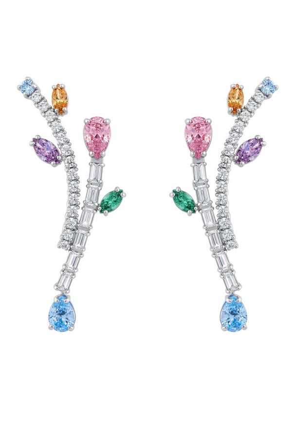 Swarovski Kolczyki 5737426 Srebrny. Materiał: metalowe. Kolor: srebrny