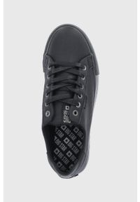 Big-Star - Big Star Tenisówki damskie kolor czarny. Nosek buta: okrągły. Zapięcie: sznurówki. Kolor: czarny. Materiał: guma. Szerokość cholewki: normalna. Obcas: na platformie #2