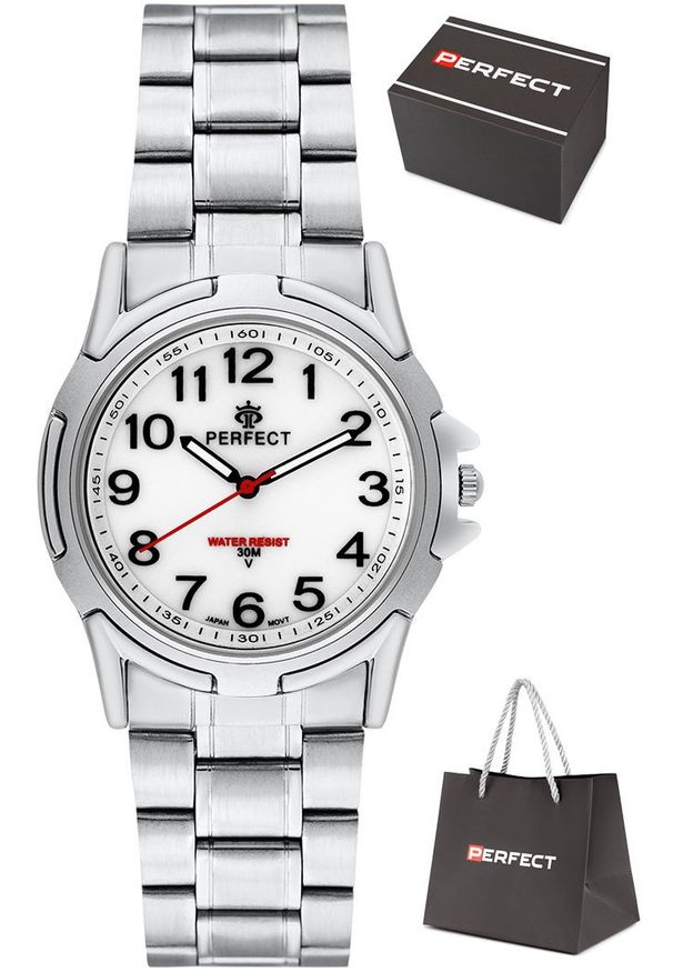 Zegarek Perfect P011-06 męski klasyczny czytelny 40 mm .. Styl: klasyczny