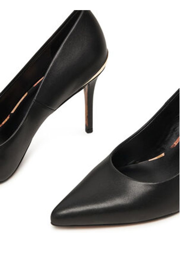 Just Cavalli Szpilki 79RA3S65 ZPB20 Czarny. Kolor: czarny. Materiał: skóra. Obcas: na szpilce