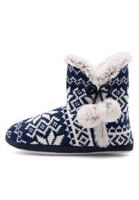 Home & Relax Kapcie 20SDR1147 Granatowy. Kolor: niebieski. Materiał: materiał #5