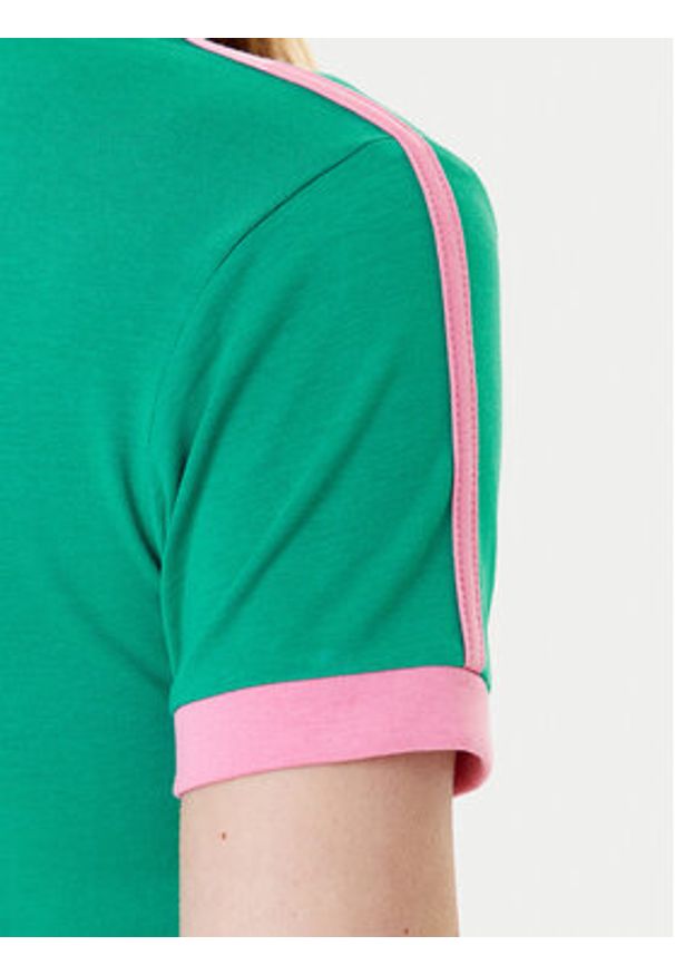 Guess Jeans T-Shirt W5YI03 J1314 Zielony Regular Fit. Kolor: zielony. Materiał: bawełna