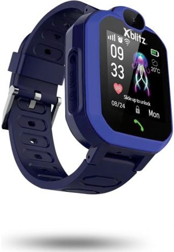 XBLITZ - Smartwatch Xblitz Hear Me Niebieski (Hear Me niebieski). Rodzaj zegarka: smartwatch. Kolor: niebieski