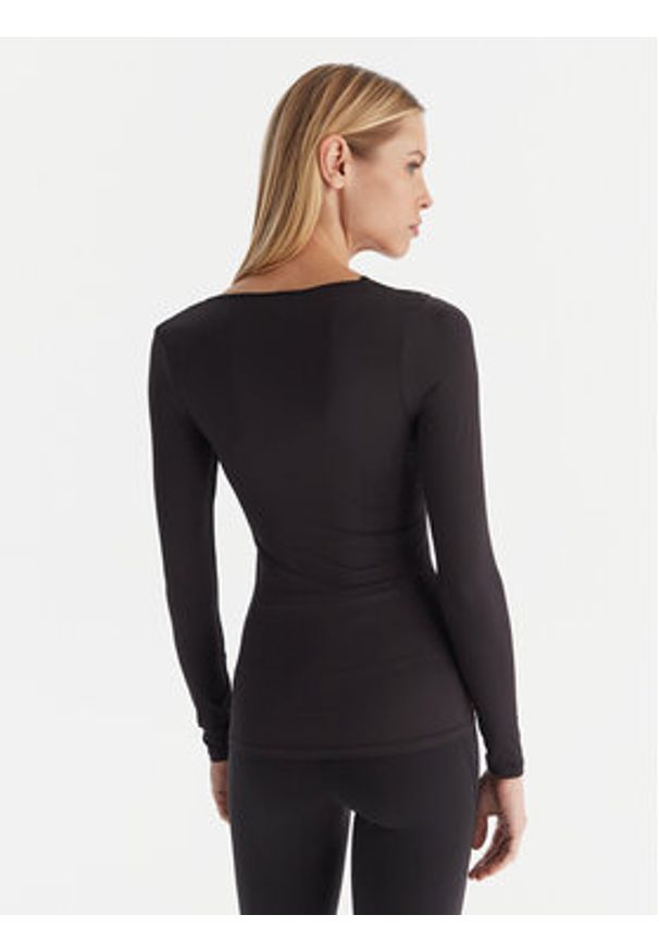 YSABEL MORA - Ysabel Mora Koszulka piżamowa 19487 Czarny Slim Fit. Kolor: czarny. Materiał: syntetyk