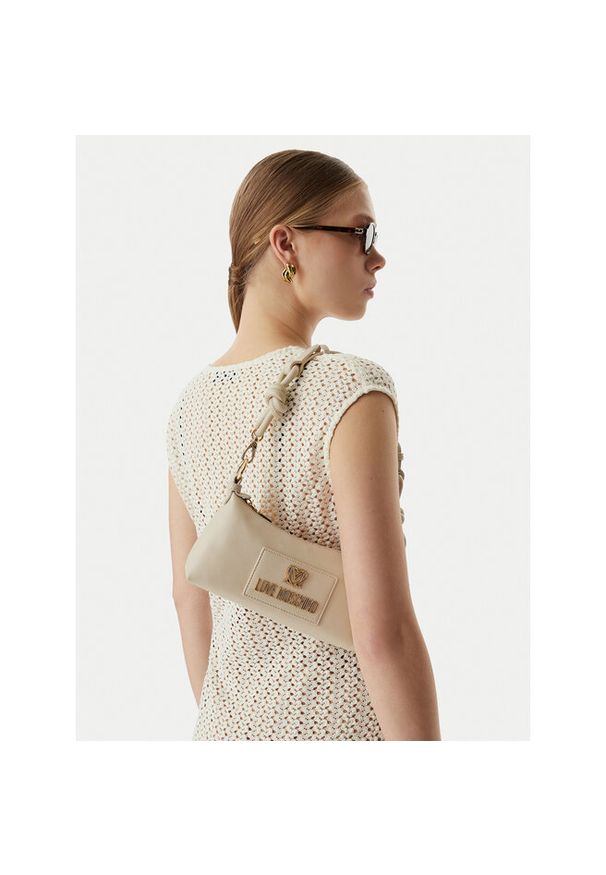 Love Moschino - Torebka LOVE MOSCHINO. Kolor: kremowy