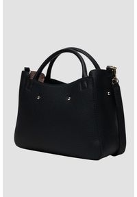 Guess - GUESS Сzarna damska klasyczna torebka SML Girlfriend Satchel. Kolor: czarny. Materiał: skórzane. Styl: klasyczny