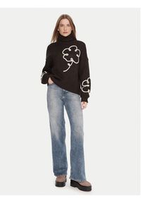 Vero Moda Golf Fatima 10335036 Brązowy Regular Fit. Typ kołnierza: golf. Kolor: brązowy. Materiał: syntetyk #6